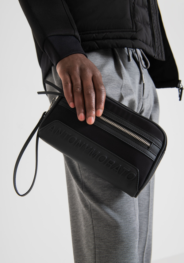 TASCHE AUS POPELINE UND GUMMIERTEM STOFF - Antony Morato Online Shop