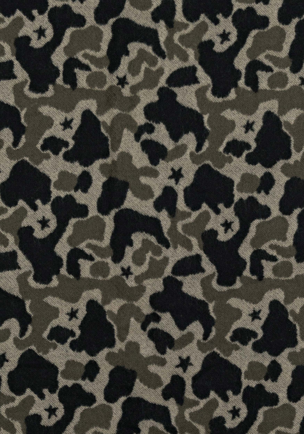 COTTON-BLEND SCARF WITH A JACQUARD-CAMOUFLAGE EFFECT - Antony Morato Online Shop
