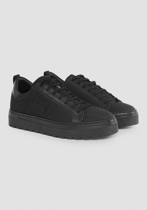 "METAL BOLD" LOW-TOP SNEAKERS WITH LEATHER DETAILS - Antony Morato Online Shop
