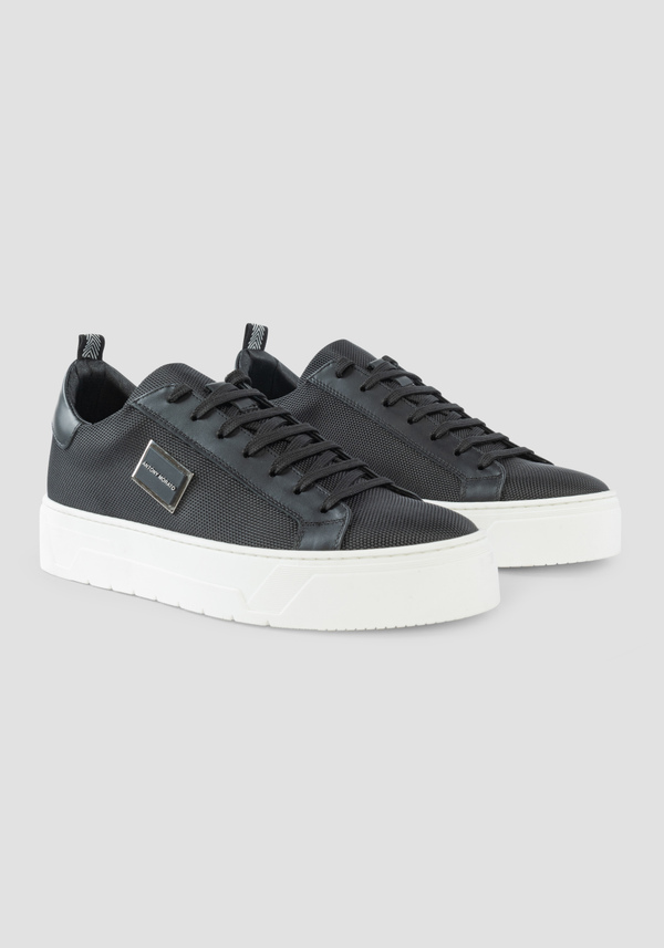 "NEW METAL BOLD" LOW-TOP SNEAKERS WITH LEATHER DETAILS - Antony Morato Online Shop