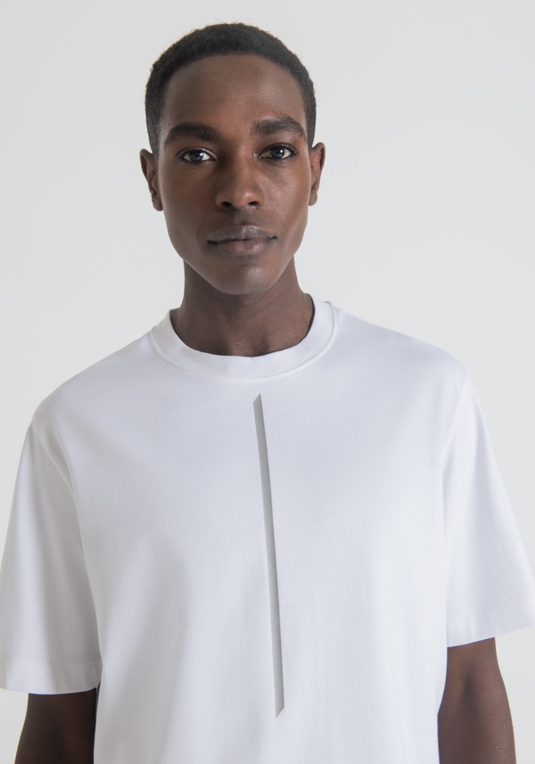 OVER FIT T-SHIRT IN 100% COTTON WITH FRONT PRINT - Antony Morato Online Shop