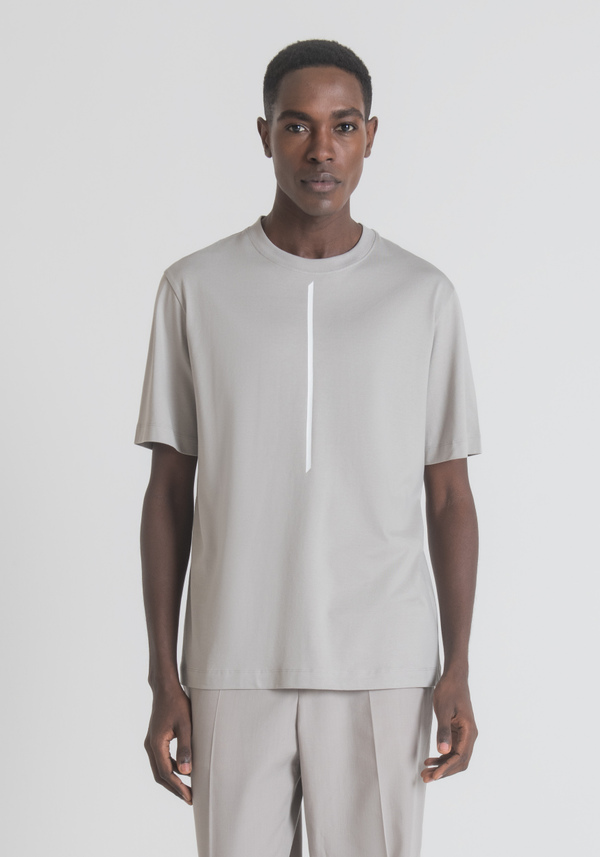 OVER FIT T-SHIRT IN 100% COTTON WITH FRONT PRINT - Antony Morato Online Shop