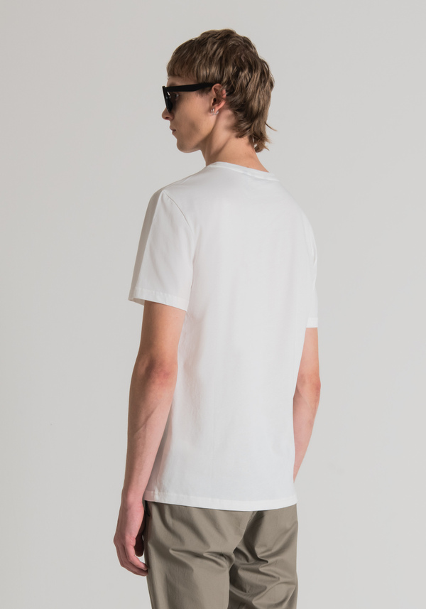 SLIM-FIT T-SHIRT IN PURE COTTON WITH PINEAPPLE PRINT - Antony Morato Online Shop