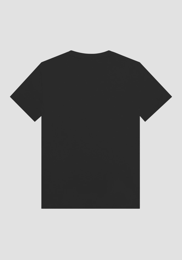 SUPER SLIM FIT T-SHIRT IN STRETCH COTTON WITH LOGO PRINT - Antony Morato Online Shop