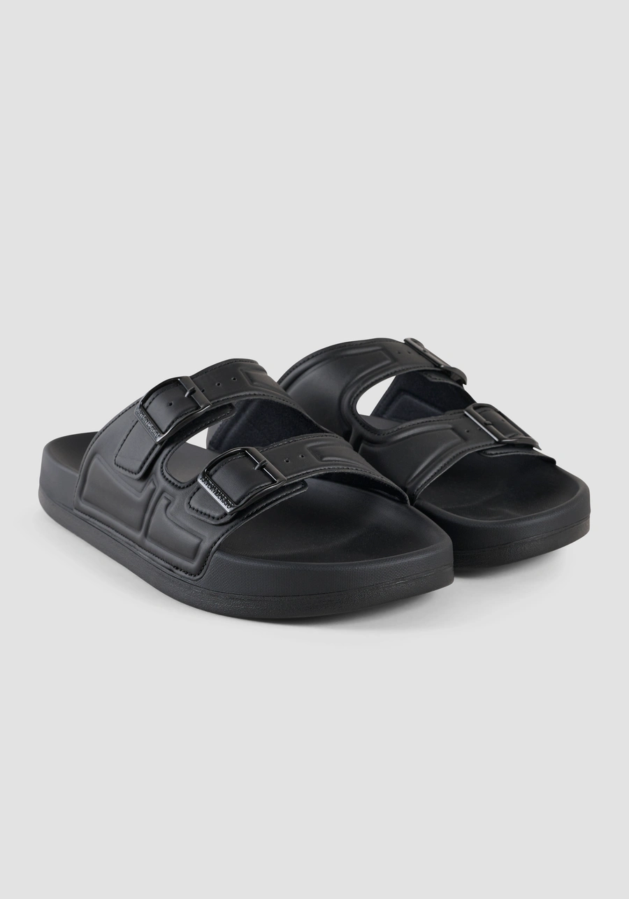 "DAVEN" SLIPPERS WITH ADJUSTABLE BUCKLES - Antony Morato Online Shop
