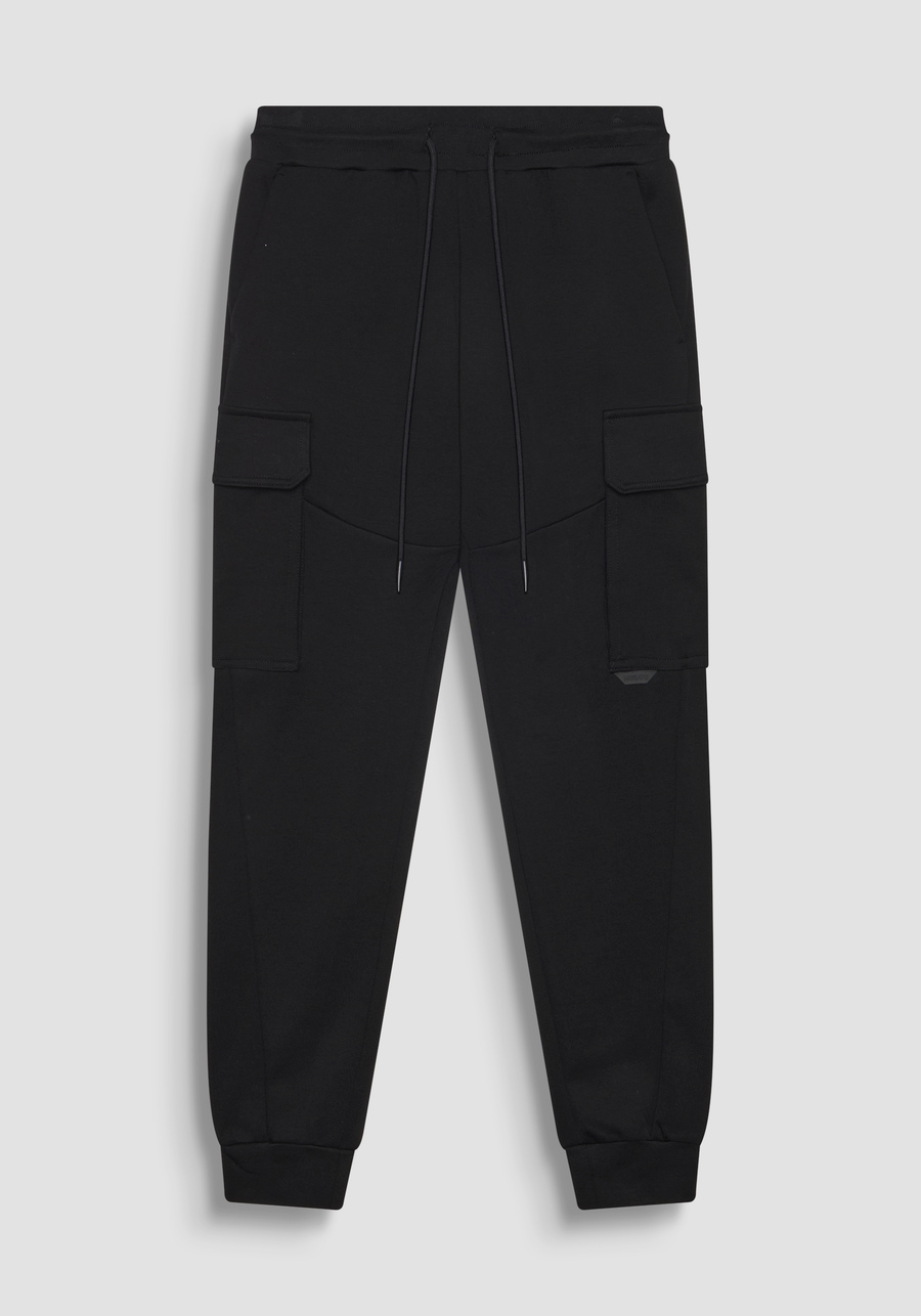 REGULAR FIT COTTON BLEND SWEATPANTS WITH RUBBERISED LOGO - Antony Morato Online Shop