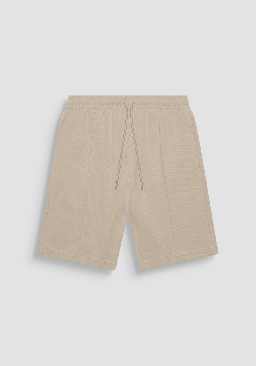 CARROT FIT STRETCH COTTON SHORT SWEATPANTS WITH DRAWSTRING - Antony Morato Online Shop