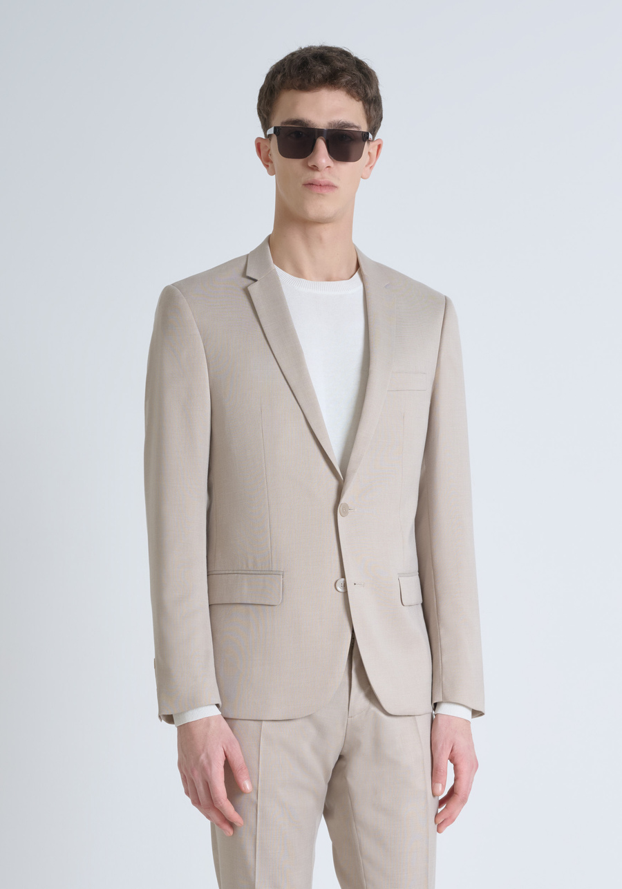 GIACCA SLIM FIT "BONNIE" IN TESSUTO ELASTICIZZATO IN MICRO FANTASIA - Antony Morato Online Shop
