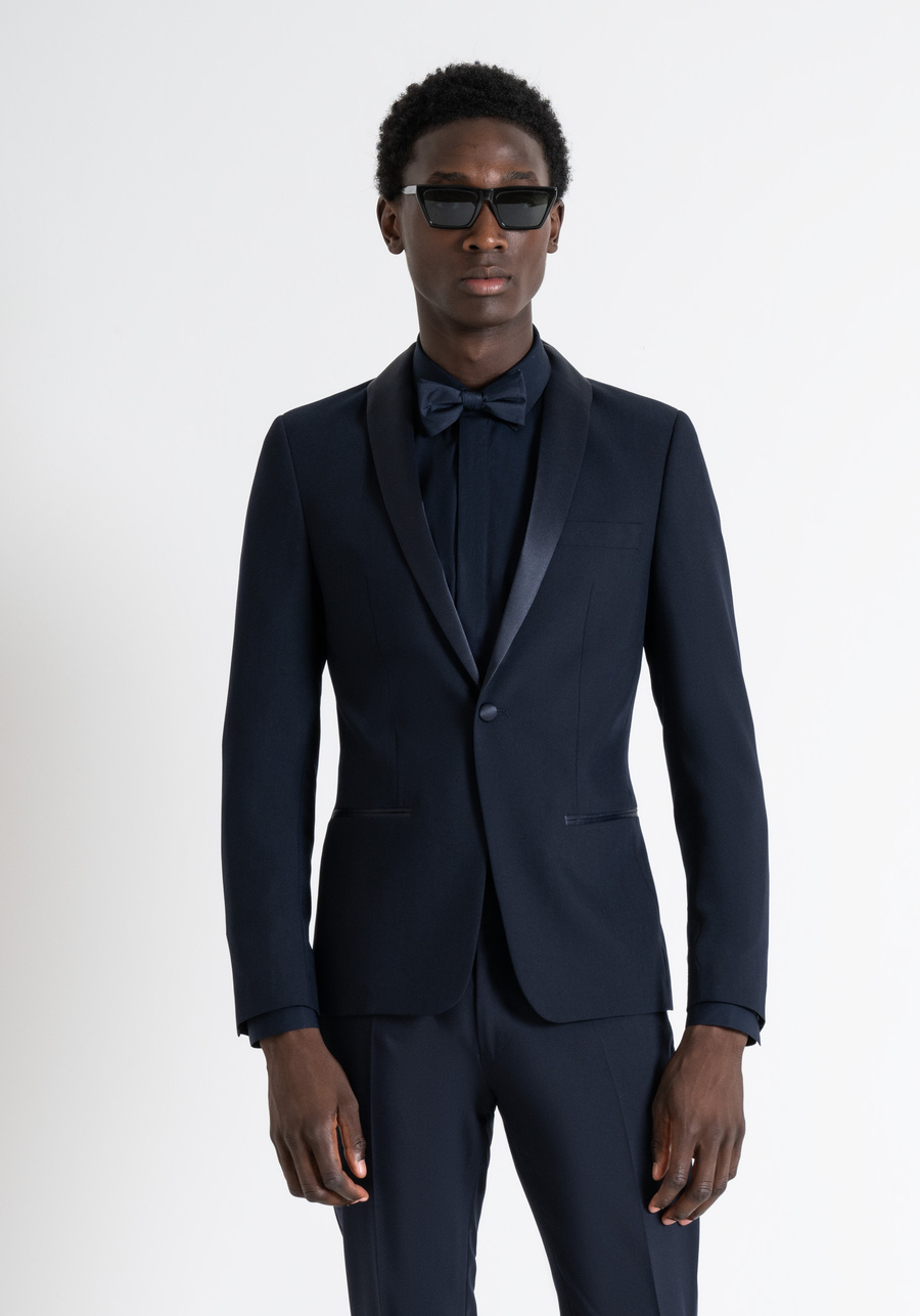 SLIM-FIT-JACKE „ROXANNE“ AUS VISKOSEMISCHGEWEBE MIT SATINDETAILS - Antony Morato Online Shop