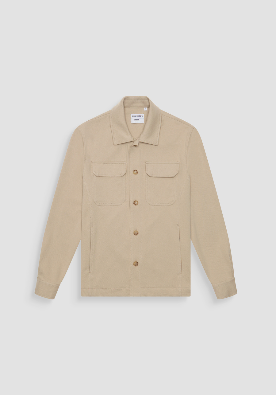 CHEMISE STRAIGHT FIT « HAMAR » EN COTON MÉLANGÉ ÉLASTIQUE - Antony Morato Online Shop