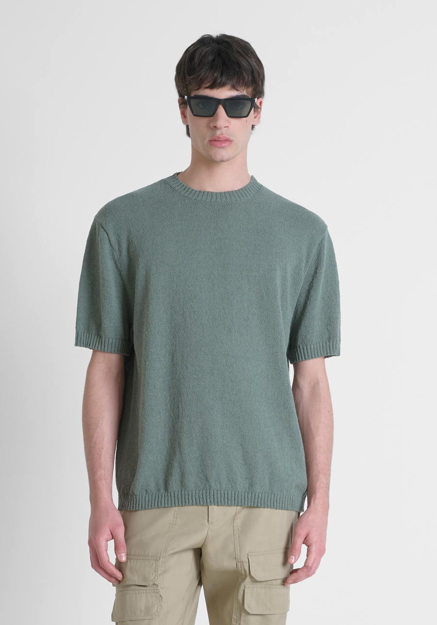 JERSEY REGULAR FIT EN MEZCLA DE ALGODÓN SUAVE - Antony Morato Online Shop
