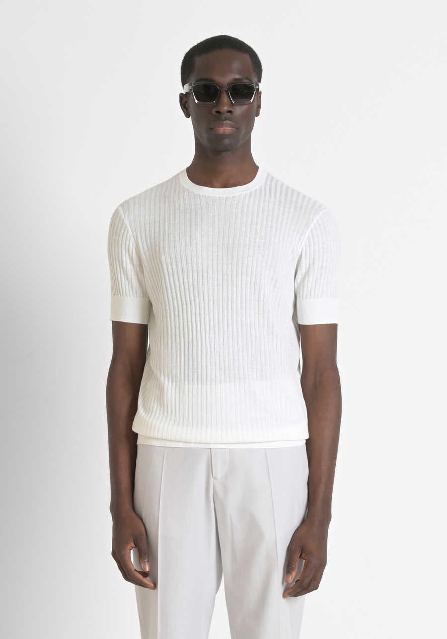 PULLOVER REGULAR FIT AUS BAUMWOLL-MISCHGEWEBE MIT REISSVERSCHLUSS - Antony Morato Online Shop