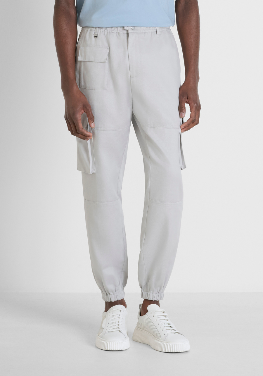 "DYLAN" REGULAR FIT COTTON BLEND CARGO TROUSERS - Antony Morato Online Shop