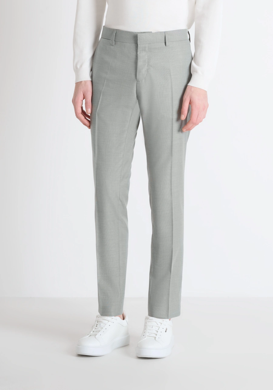 "BONNIE" VISCOSE BLEND SLIM FIT TROUSERS - Antony Morato Online Shop