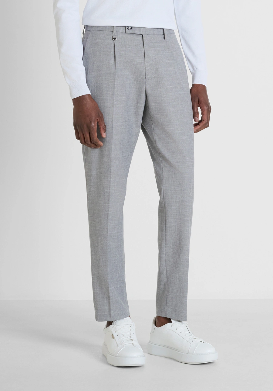 "LUIS" REGULAR FIT VISCOSE BLEND TROUSERS - Antony Morato Online Shop