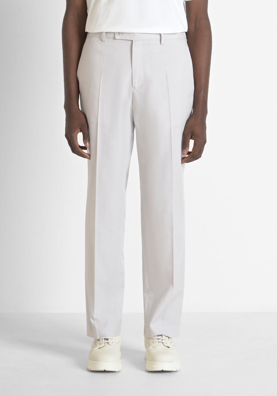 "EVAN" COTTON BLEND RELAXED FIT TROUSERS - Antony Morato Online Shop