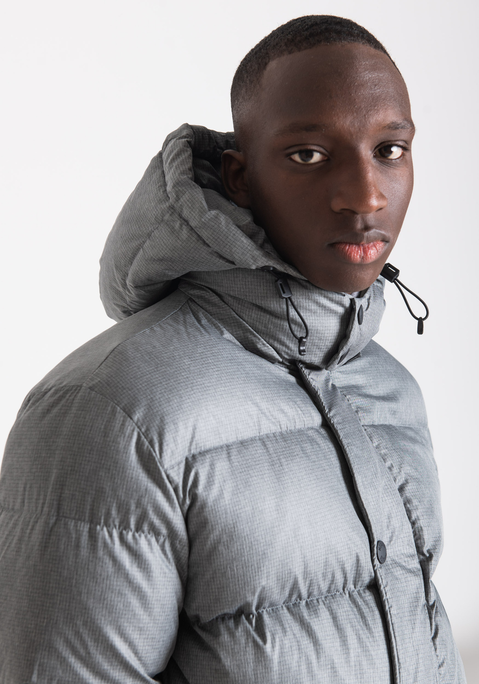 REGULAR FIT BOMBER JACKET IN CALENDERED FABRIC WITH ECO-PADDING - Antony Morato Online Shop
