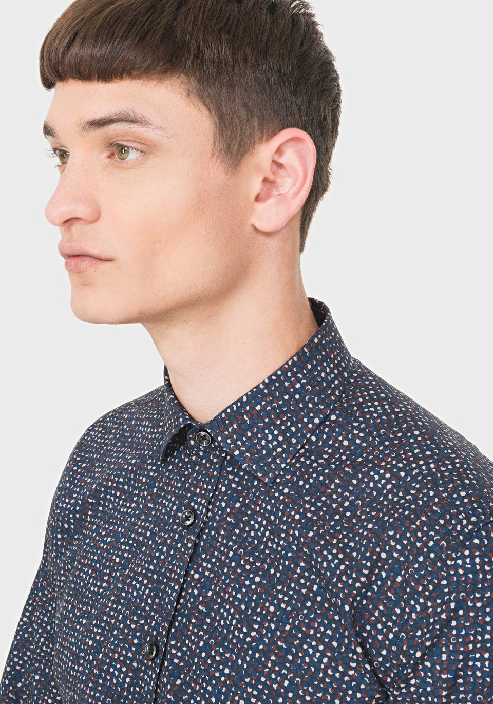 SLIM-FIT SHIRT IN 100% COTTON WITH A PRINT PATTERN - Antony Morato Online Shop