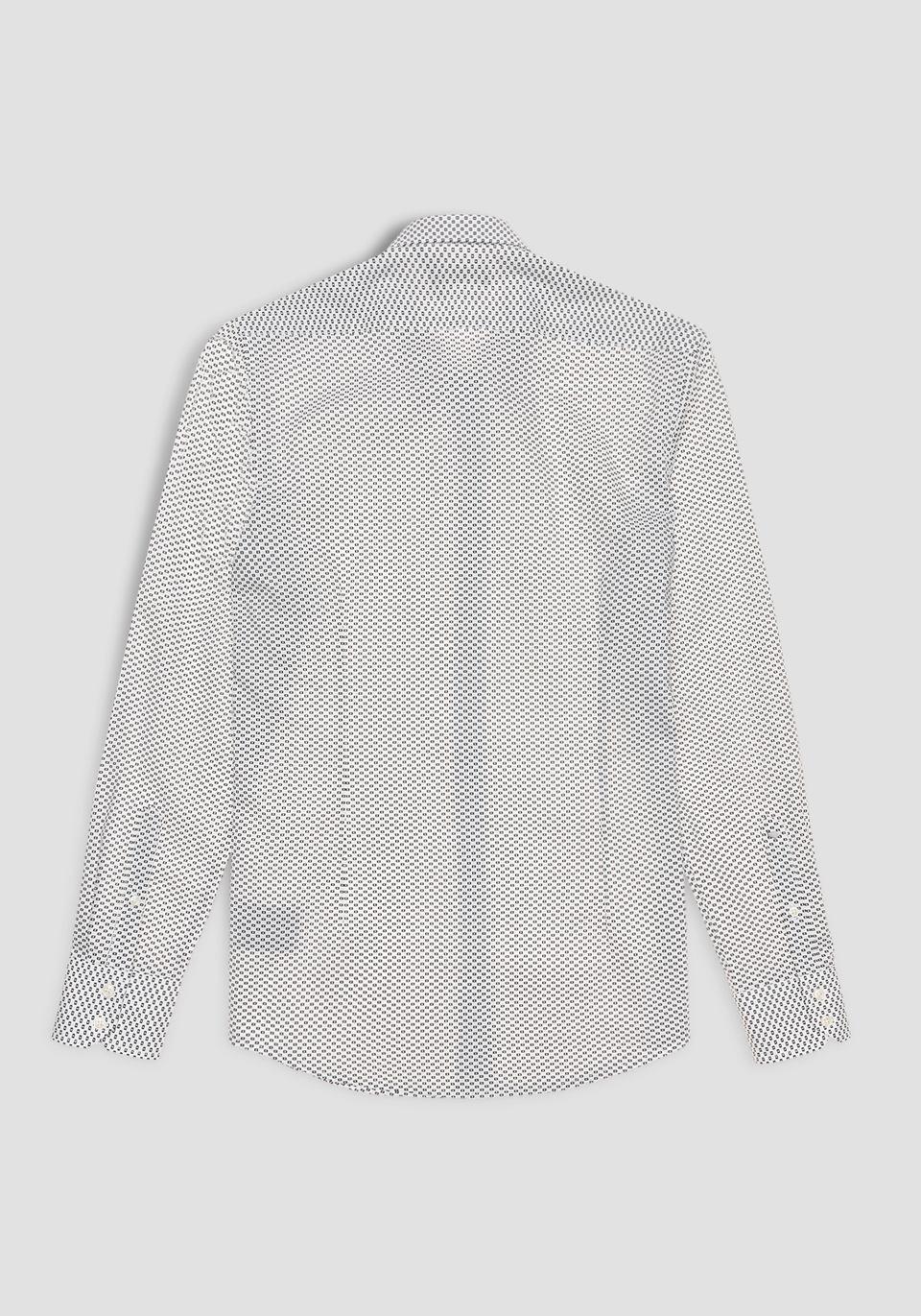 SLIM-FIT SHIRT IN 100% SOFT COTTON WITH A GEOMETRIC MICRO-PATTERN PRINT - Antony Morato Online Shop