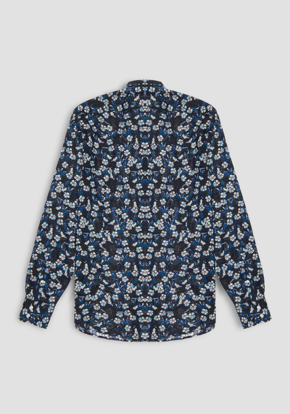 SLIM-FIT “NAPOLI” SHIRT IN 100% COTTON WITH AN ALL-OVER FLOWER PRINT PATTERN - Antony Morato Online Shop