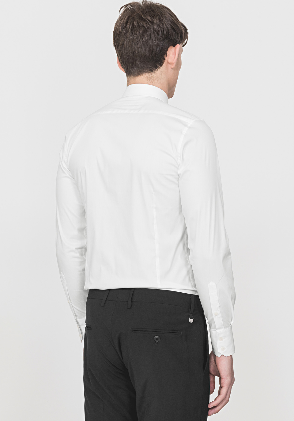 Super slim-fit shirt with exposed button placket - Antony Morato Online Shop