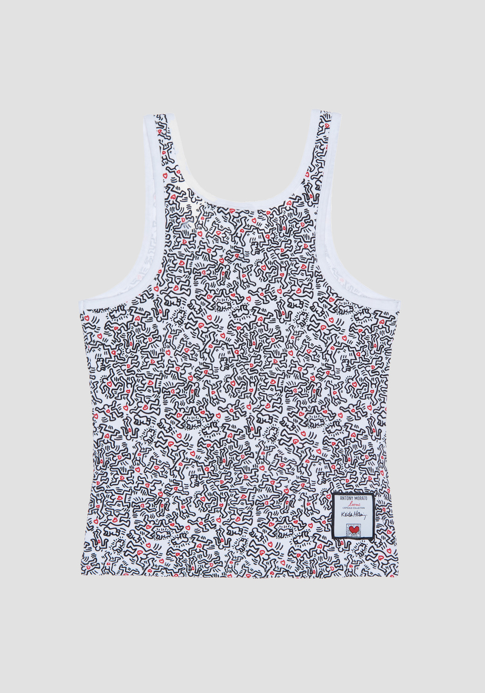 SLIM-FIT TANK TOP WITH ALL-OVER KEITH HARING PRINT - Antony Morato Online Shop