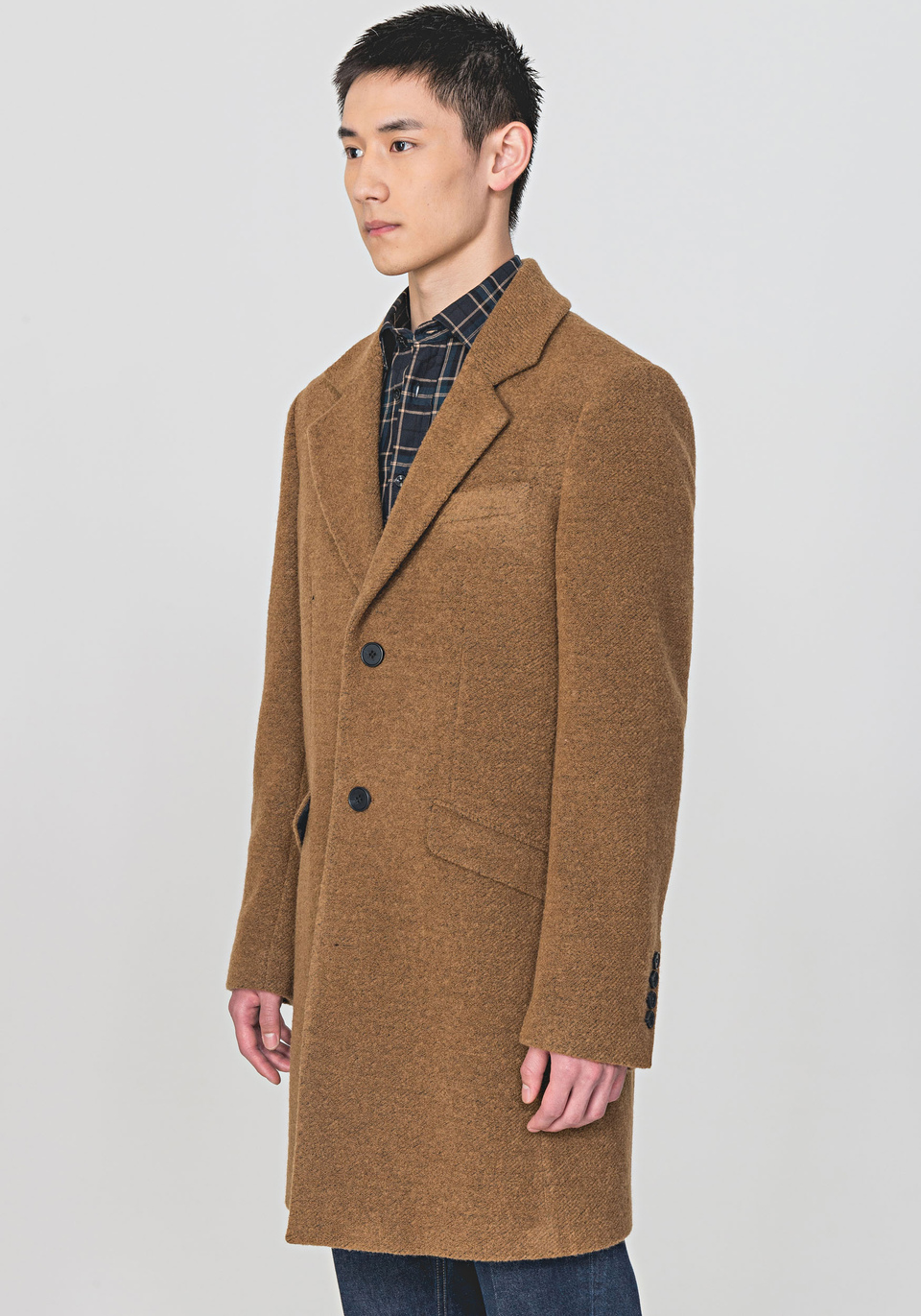 LONGLINE COAT IN A WARM WOOL BLEND - Antony Morato Online Shop