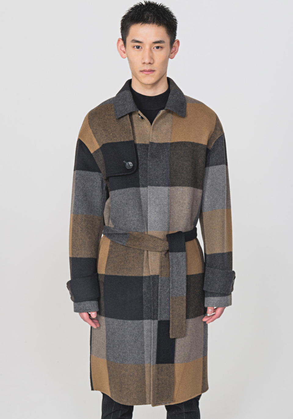 LONG COAT IN A SOFT WARM WOOL BLEND - Antony Morato Online Shop