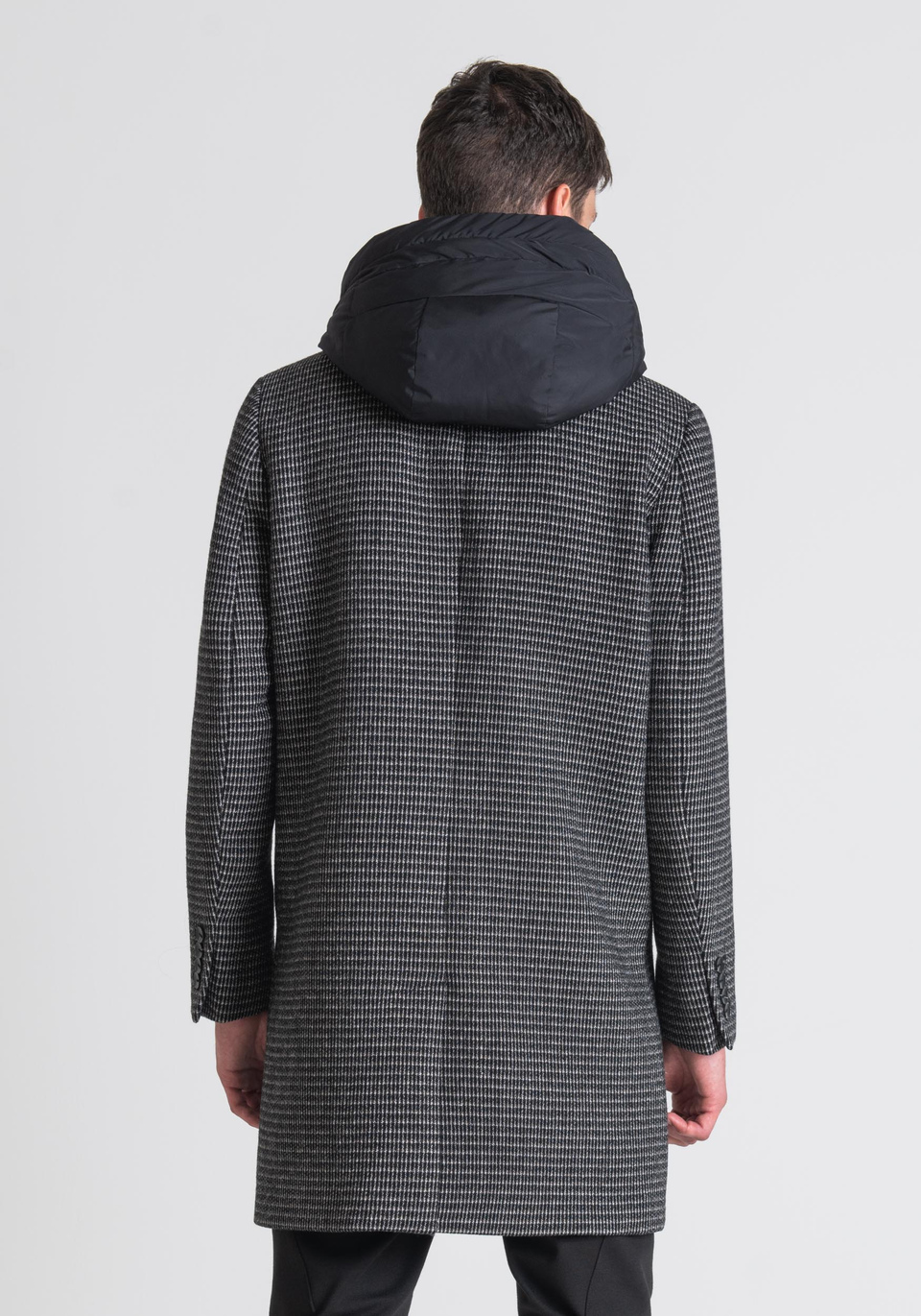 "NATHAN" SLIM FIT COAT IN WOOL-BLEND FABRIC - Antony Morato Online Shop