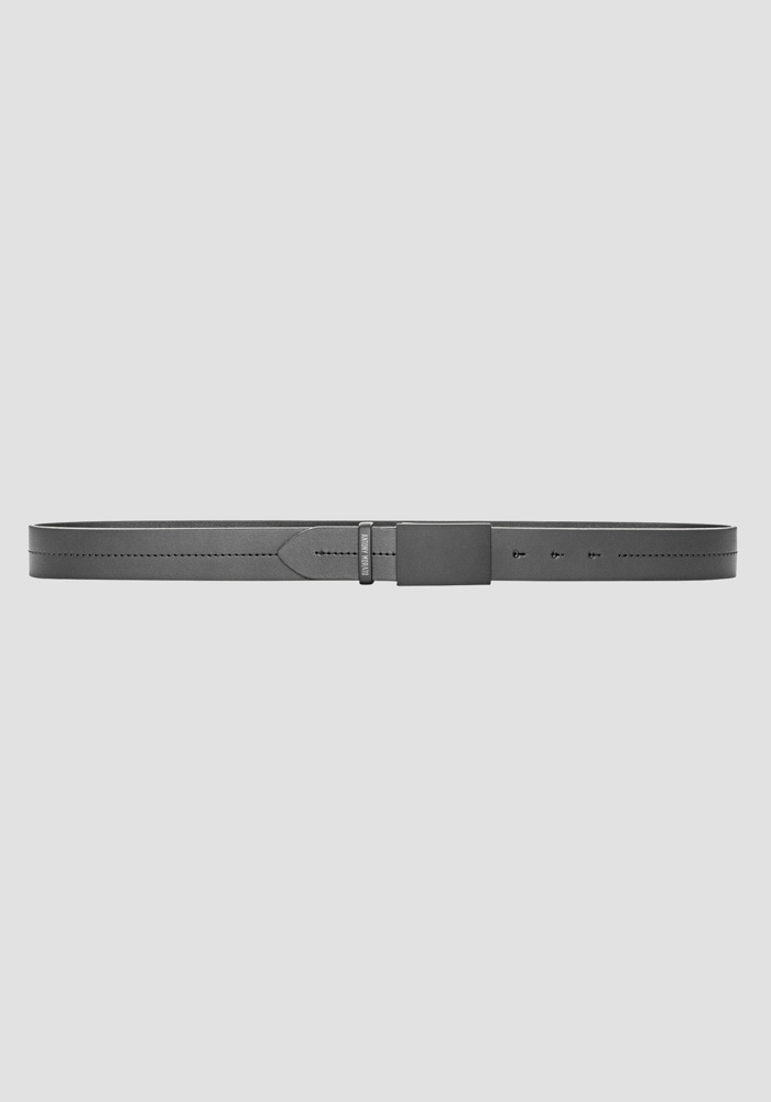 LEATHER BELT WITH STITCHED DETAILING - Antony Morato Online Shop