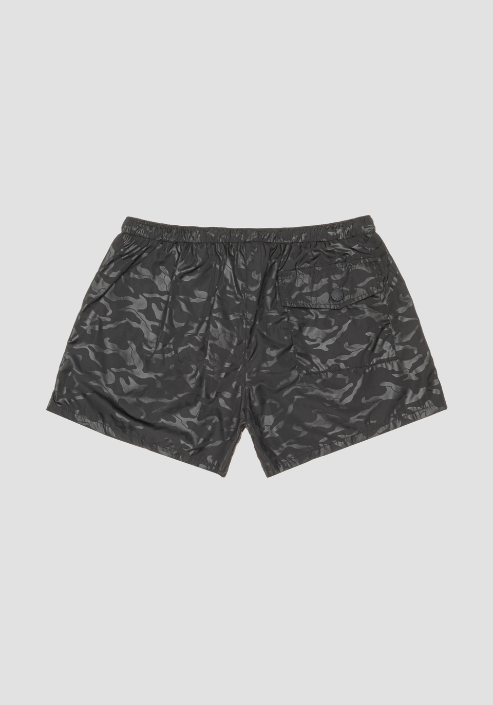 SLIM-FIT SWIMMING TRUNKS WITH TONE-ON-TONE CAMOUFLAGE PRINT - Antony Morato Online Shop