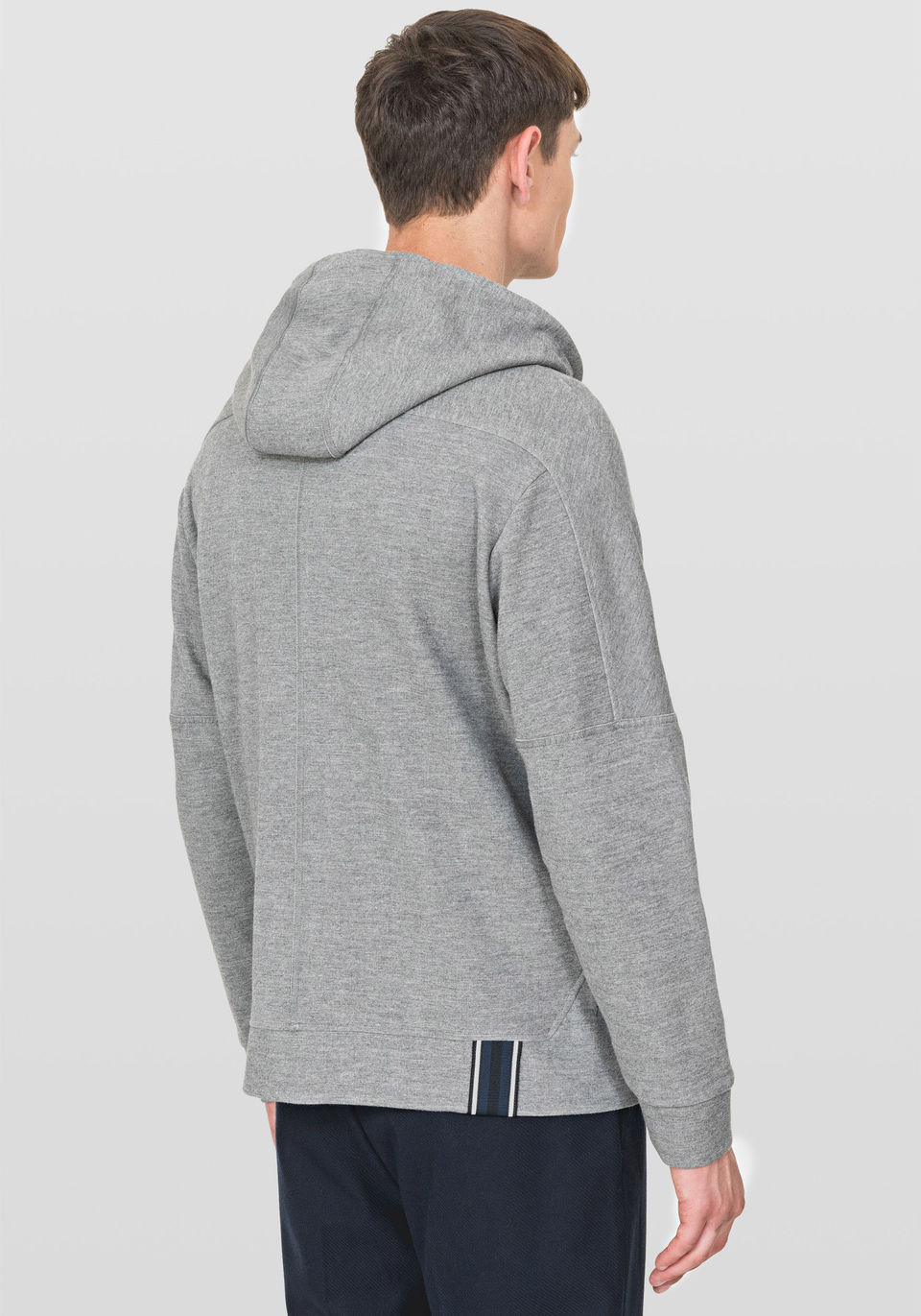 COTTON-BLEND SWEATSHIRT IN AN OVERSIZED FIT WITH STRAIGHT HEM DETAIL - Antony Morato Online Shop