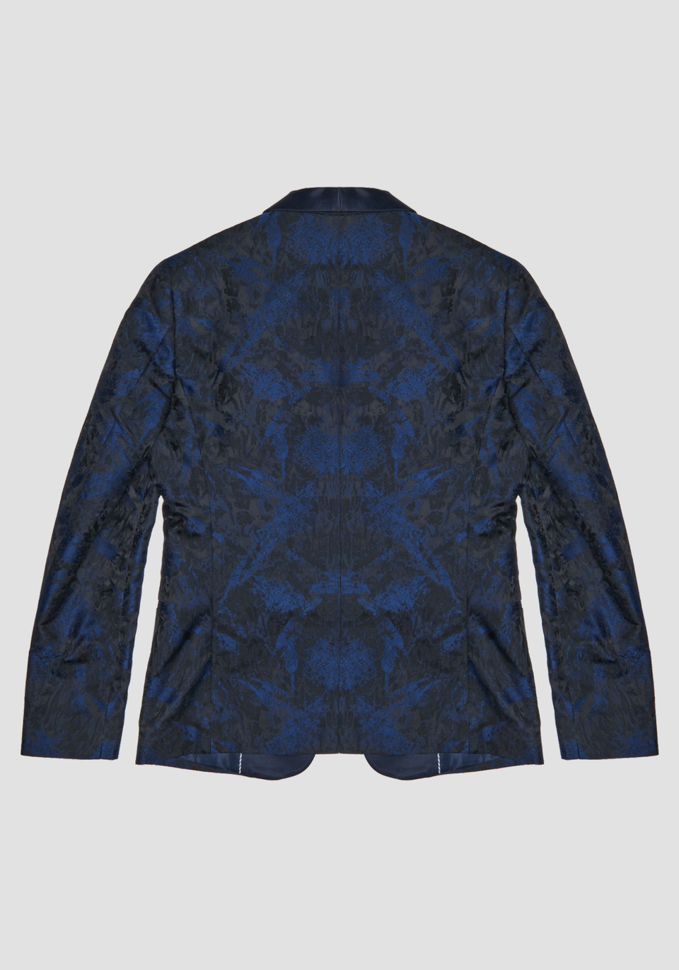 SLIM-FIT “BLANCHE” JACKET IN A SATIN-FINISH FABRIC WITH JACQUARD PATTERNING - Antony Morato Online Shop