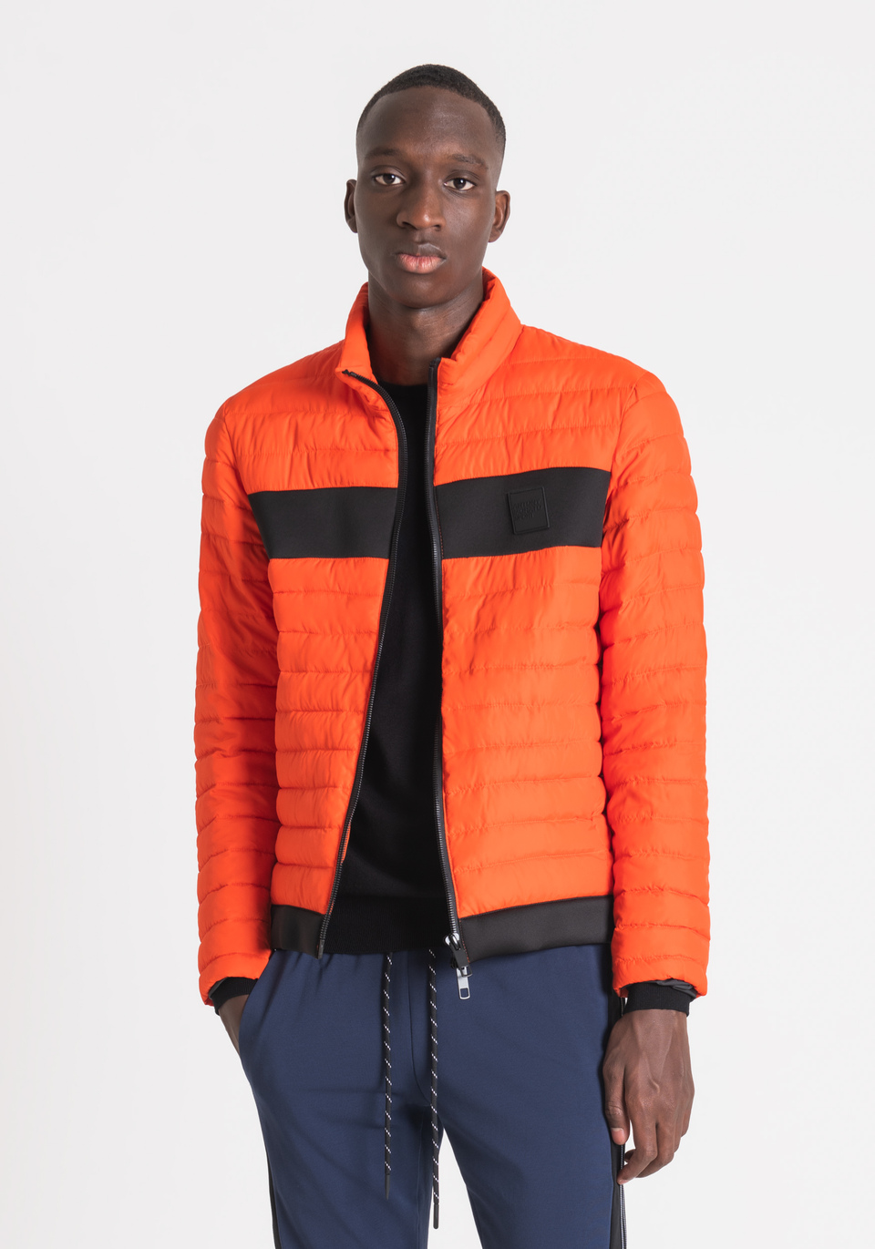 BOMBER JACKET IN TECHNICAL FABRIC WITH WARM VEGETABLE FIBRE PADDING - Antony Morato Online Shop