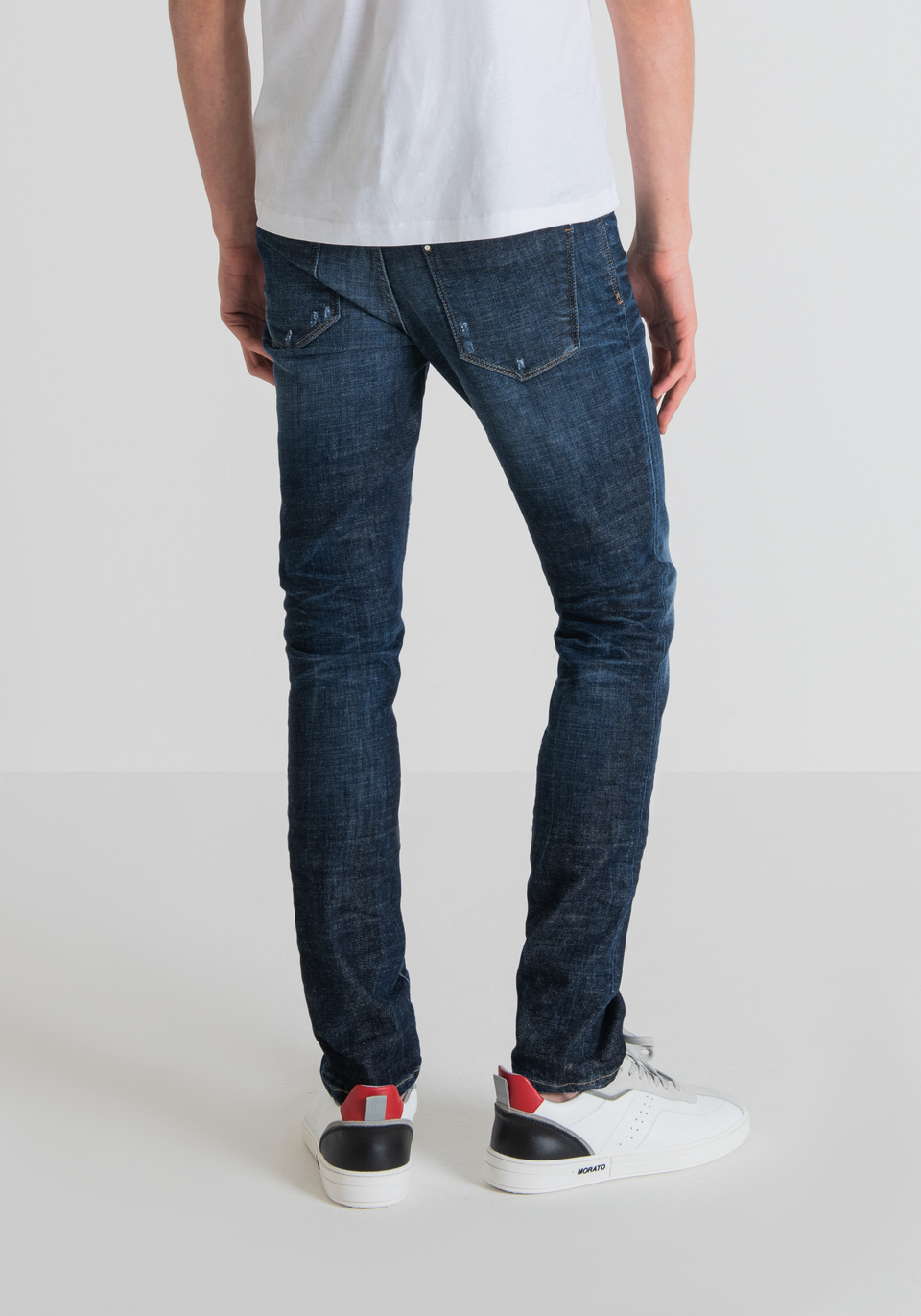 “GILMOUR” SUPER SKINNY FIT JEANS IN RECYCLED COTTON - Antony Morato Online Shop