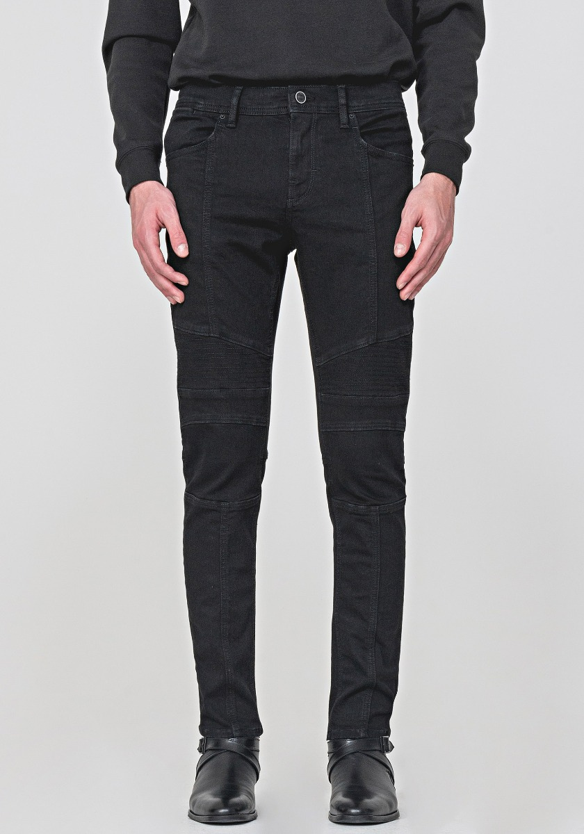 SUPER-SKINNY-FIT “RUSH” JEANS WITH BIKER-STYLE SEAMS - Antony Morato Online Shop