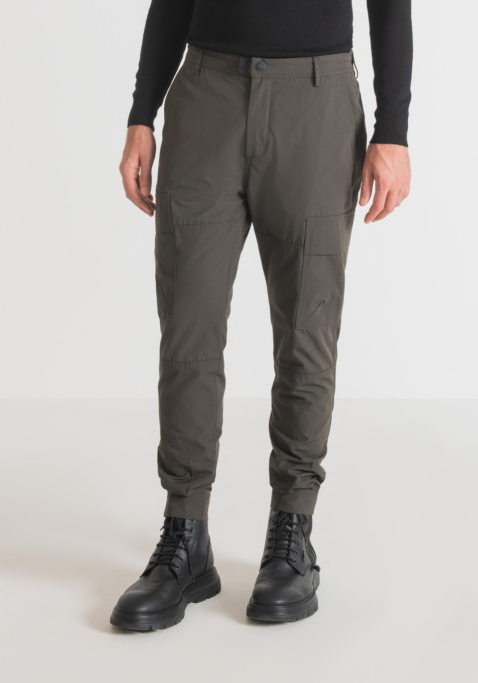 CARROT FIT CARGO TROUSERS IN COTTON WITH DRAWSTRING - Antony Morato Online Shop
