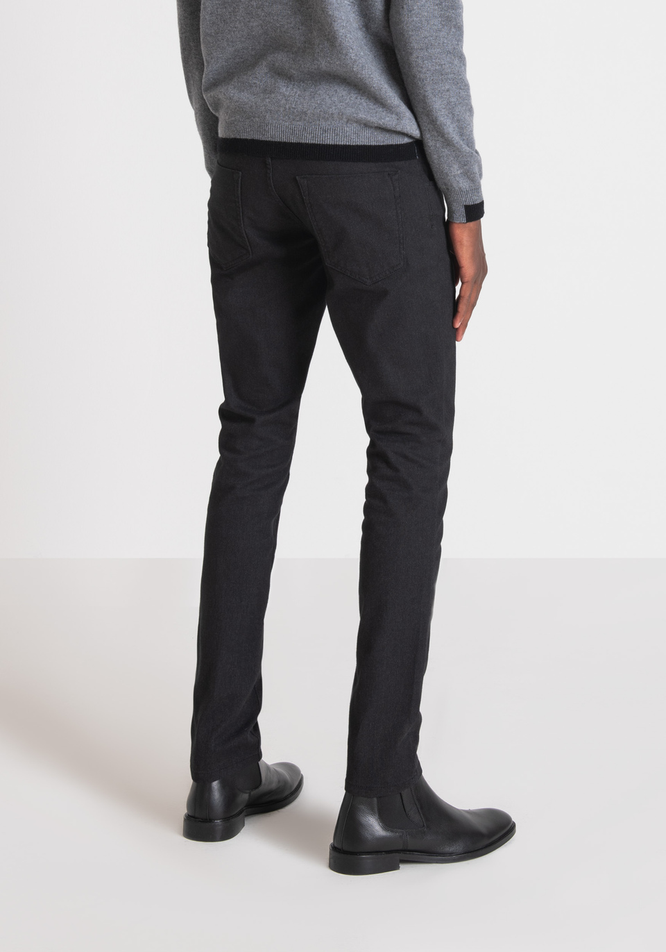 SKINNY-FIT “MARLON” TROUSERS MADE OF STRETCH COTTON TWILL - Antony Morato Online Shop