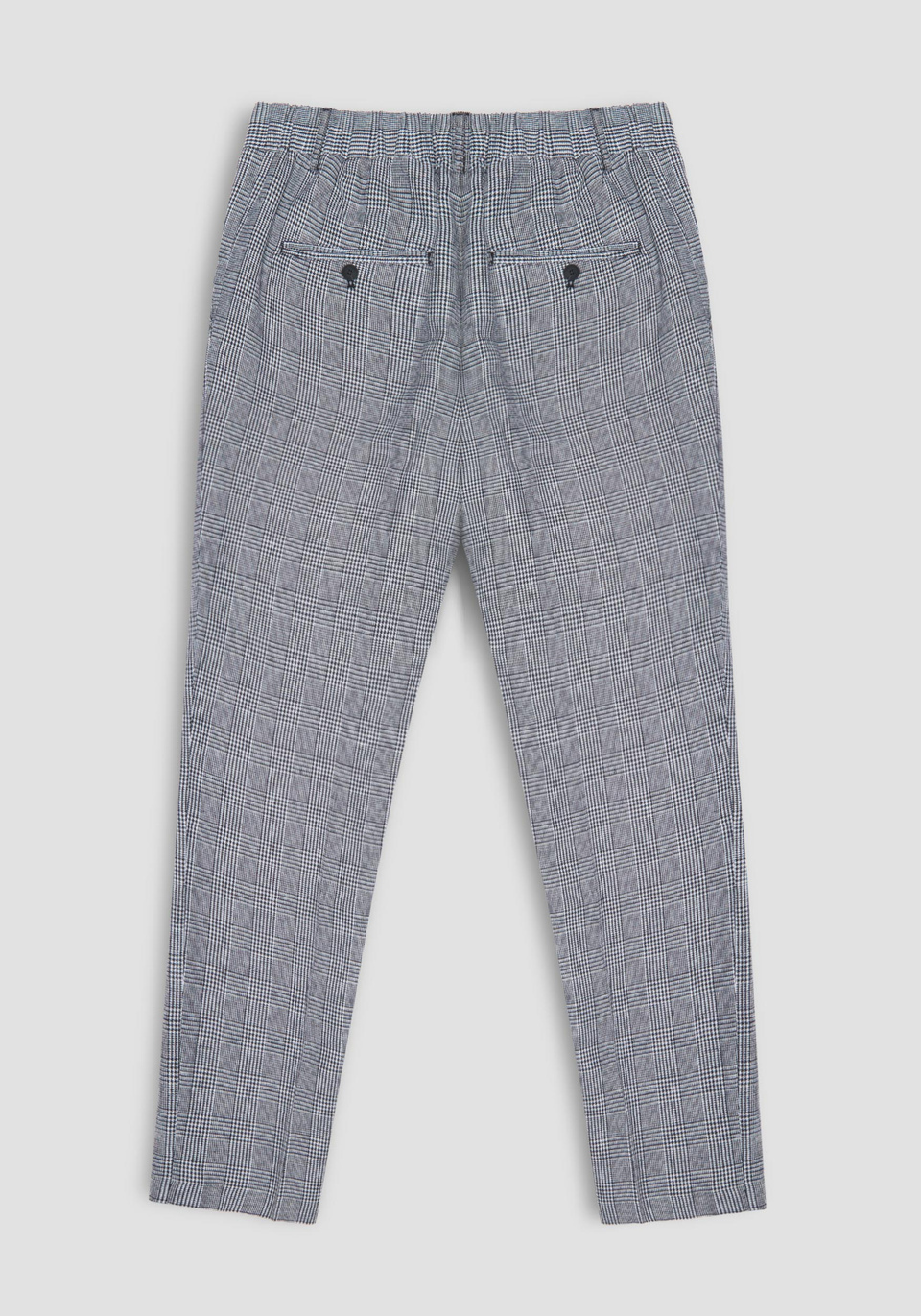 “JOE” SLIM FIT TROUSERS IN COTTON BLEND AND LINEN WITH DRAWSTRING - Antony Morato Online Shop