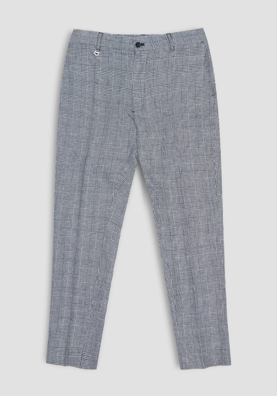 “JOE” SLIM FIT TROUSERS IN COTTON BLEND AND LINEN WITH DRAWSTRING - Antony Morato Online Shop