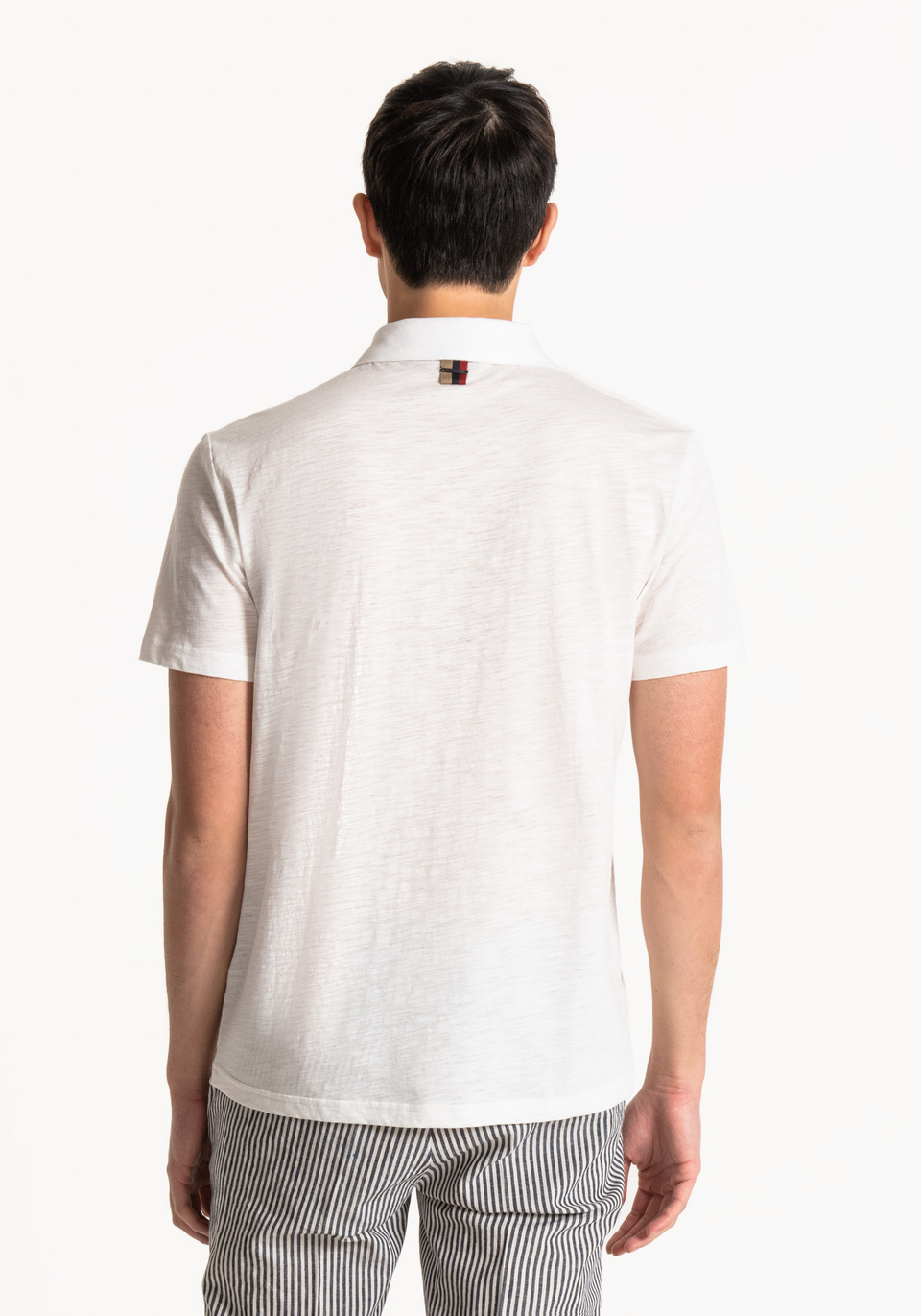 REGULAR-FIT POLO SHIRT IN SOLID-COLOUR COTTON - Antony Morato Online Shop