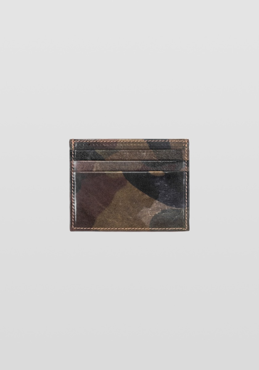 CREDIT-CARD HOLDER IN CAMOUFLAGE LEATHER - Antony Morato Online Shop
