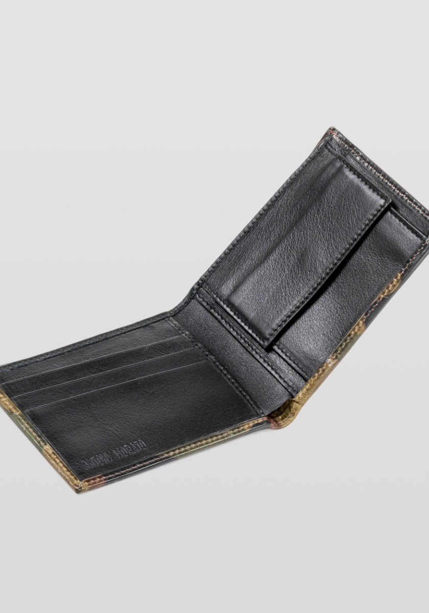WALLET IN CAMOUFLAGE LEATHER - Antony Morato Online Shop