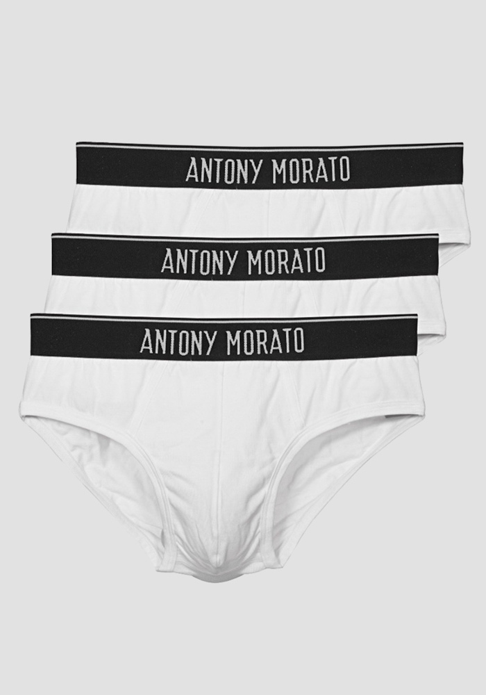 PAQUET DE 3 SLIPS COULEUR UNIE - Antony Morato Online Shop