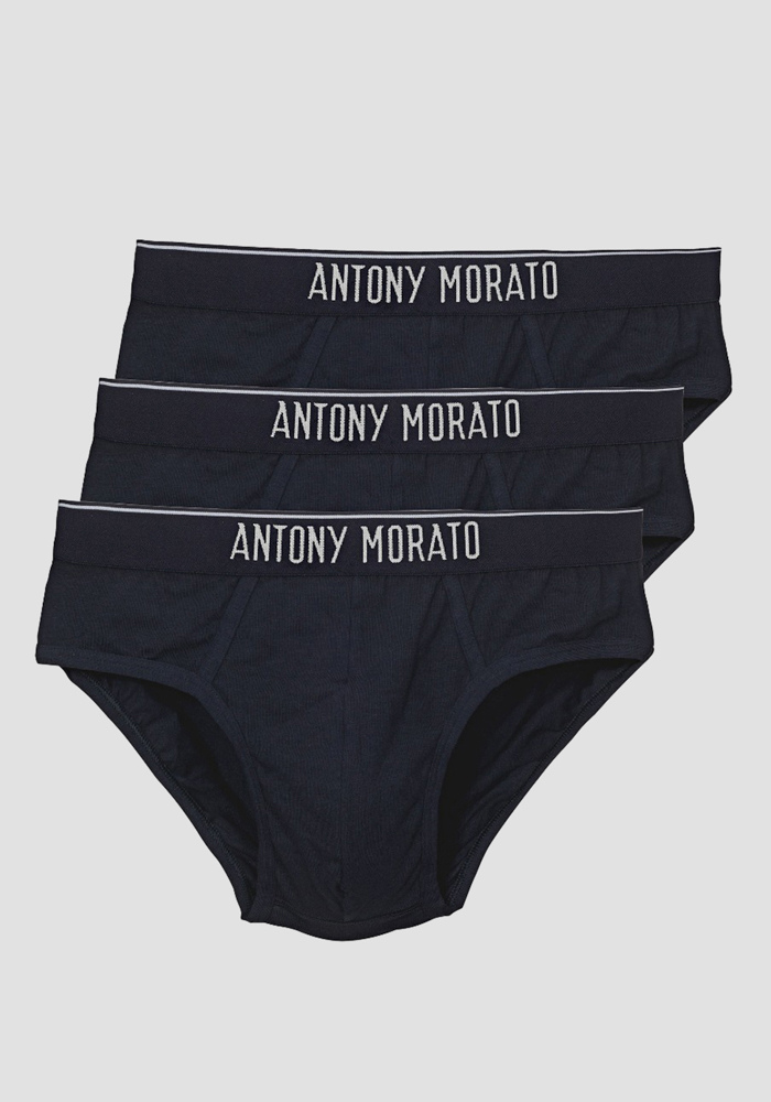 PAQUET DE 3 SLIPS COULEUR UNIE - Antony Morato Online Shop