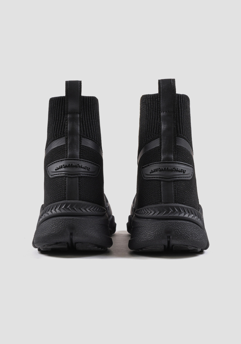 "ROOT CREED" KNITTED CLOTH HIGH SNEAKERS WITH EMBROIDERY - Antony Morato Online Shop