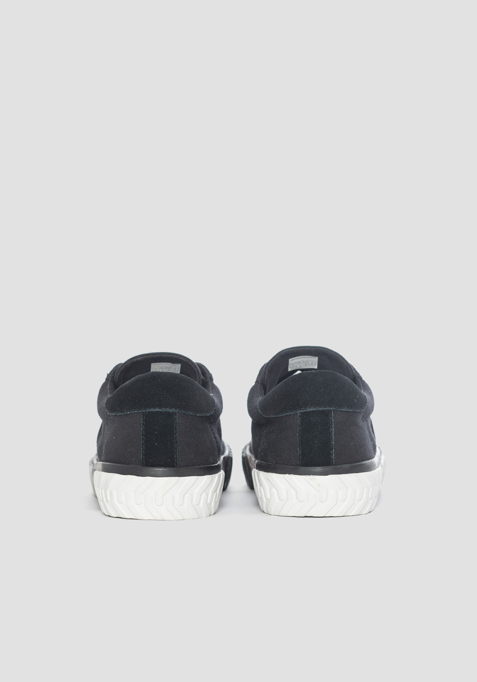 “BLADE” LOW-TOP SNEAKER IN COTTON CANVAS WITH TONAL SUEDED DETAILING - Antony Morato Online Shop