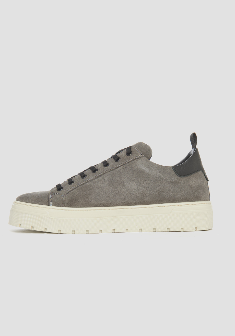 "METAL BOLD" LOW-TOP SNEAKERS IN SUEDE WITH LEATHER DETAILS - Antony Morato Online Shop