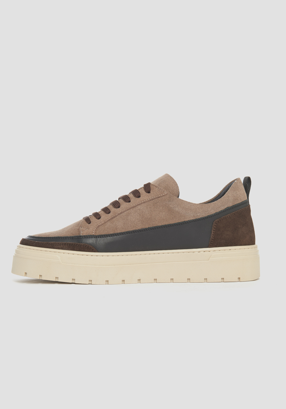 "FLINT" SNEAKERS IN SUEDE WITH LEATHER DETAILS - Antony Morato Online Shop