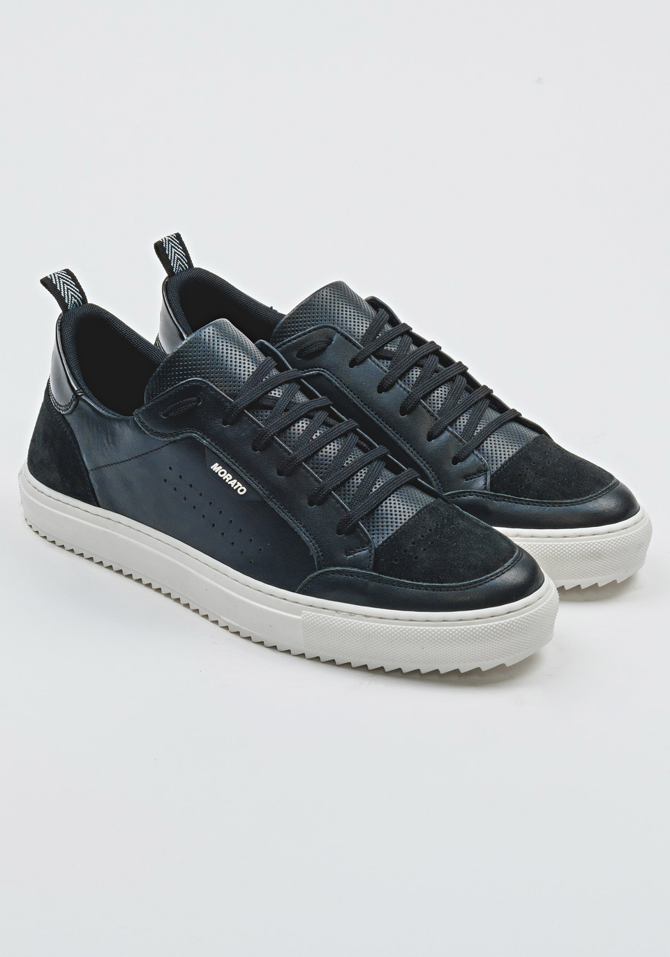 “KEEN” SNEAKER IN LEATHER WITH BUFFED AND SUEDE DETAILING - Antony Morato Online Shop